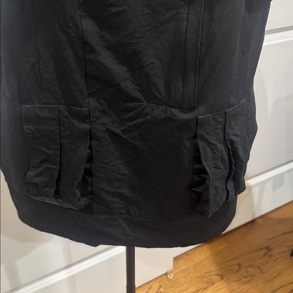 Nanette Lepore Black Sleeveless Zip-Front Dress - Picture 4 of 7